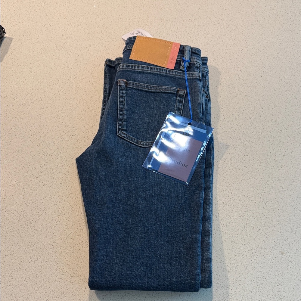 Acne Studios Climb Mid Blue Skinny Jeans 24W-32L - Picture 3 of 13